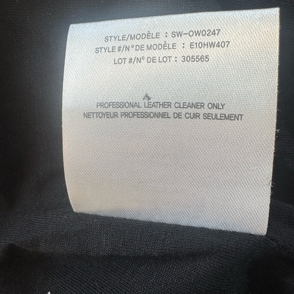 NWOT Helmut Lang 100% Lamb Leather Jacket 2 Asymmetrical Zip Double Lined Coat S - Picture 9 of 16